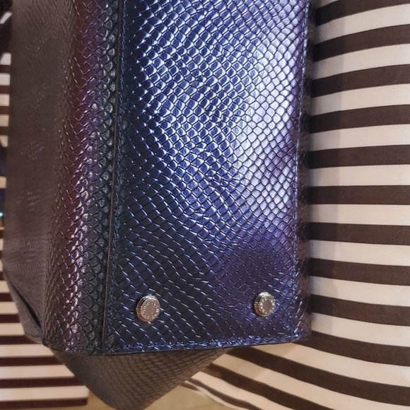 HENRI BENDELπHPπ Bijoux Satchel Metallic Snake Pattern! RARE! πππππππ - Picture 14 of 16